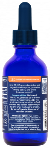 Trace Minerals Research Ionic D3 + K2 (125 mcg (5000 IU) D-3 + 100 mcg MK-7, Ресерч Ионизированные витамины Д3 + К2 (125 мкг (5000 МЕ) Д-3 + 100 мкг МК-7, 59 мл