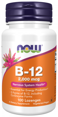 NOW B-12 2000 mcg, 100 таблеток