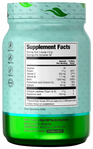 Orzax Коллаген, 454 грамм