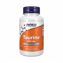 NOW Taurine 500 mg, 100 капсул