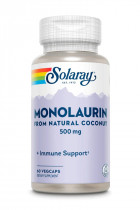 Solaray Monolaurin, Immune System 500mg, 60 вег.капс