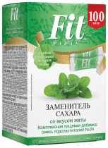 FitParad Заменитель сахара №24 в стиках, 100 стиков