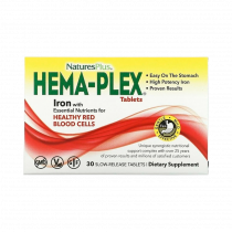 Nature's Plus Hema-Plex, 30 таблеток