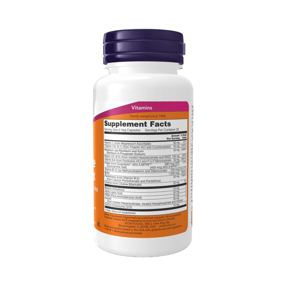 NOW Co-Enzyme B-Complex, 60 капсул - купить в Хабаровске в интернет ...